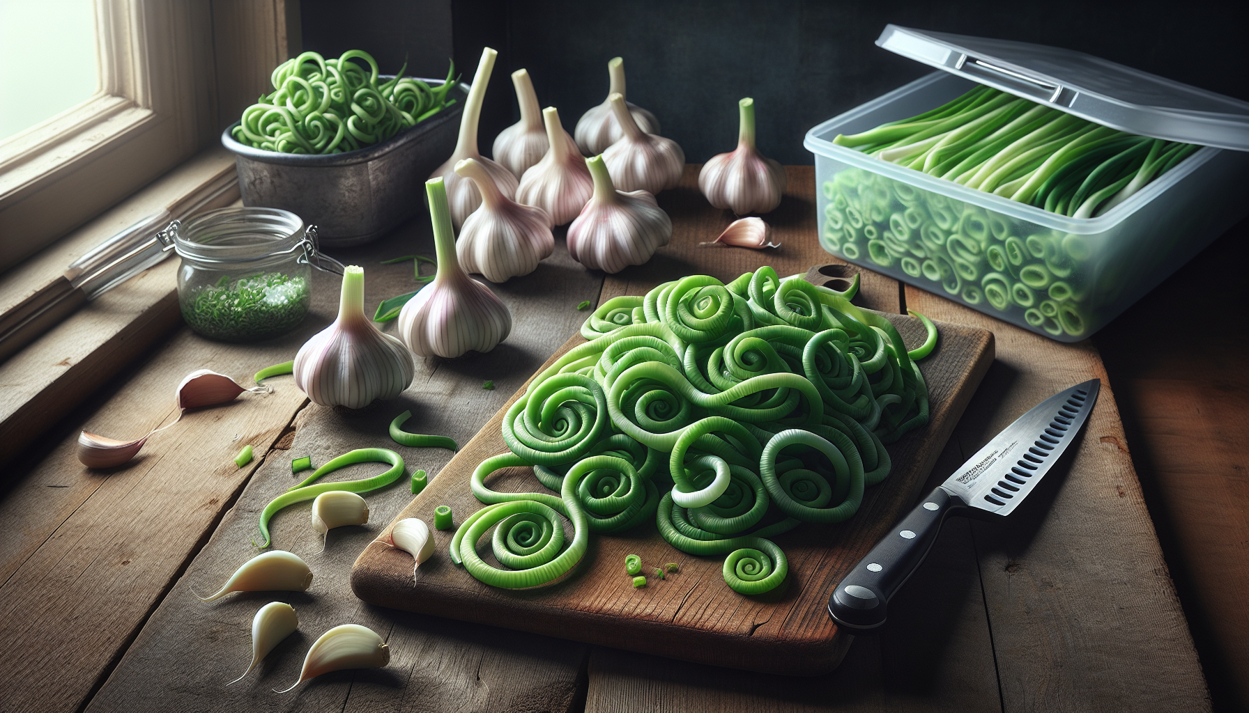 what to do with garlic scapes